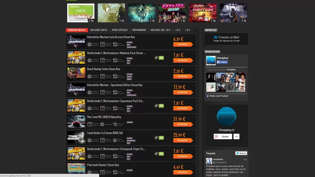 TUTO - Comment devenir partenaire avec CheapKey_(720p)