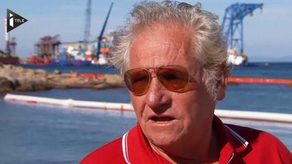 Derniers préparatifs avant le renflouage du Costa Concordia