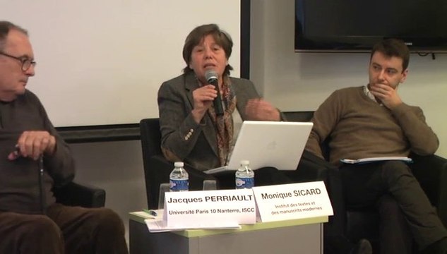 Colloque PA, Monique Sicard, Table ronde 1