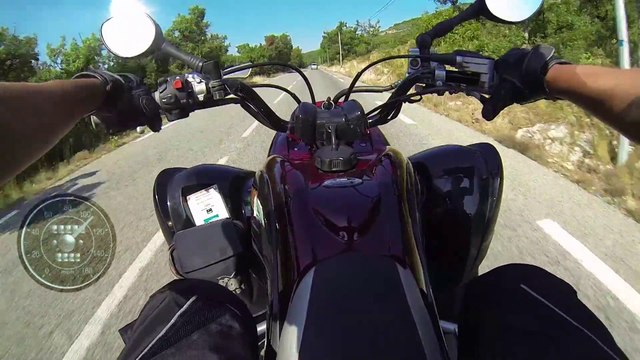 Accélération 130 KM/H - QUAD RAPTOR 700 Yamaha Spéciale Edition - GOPRO HD