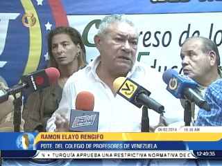 Presidente de Colegio de Profesores de Venezuela se pronució sobre la situación del gremio