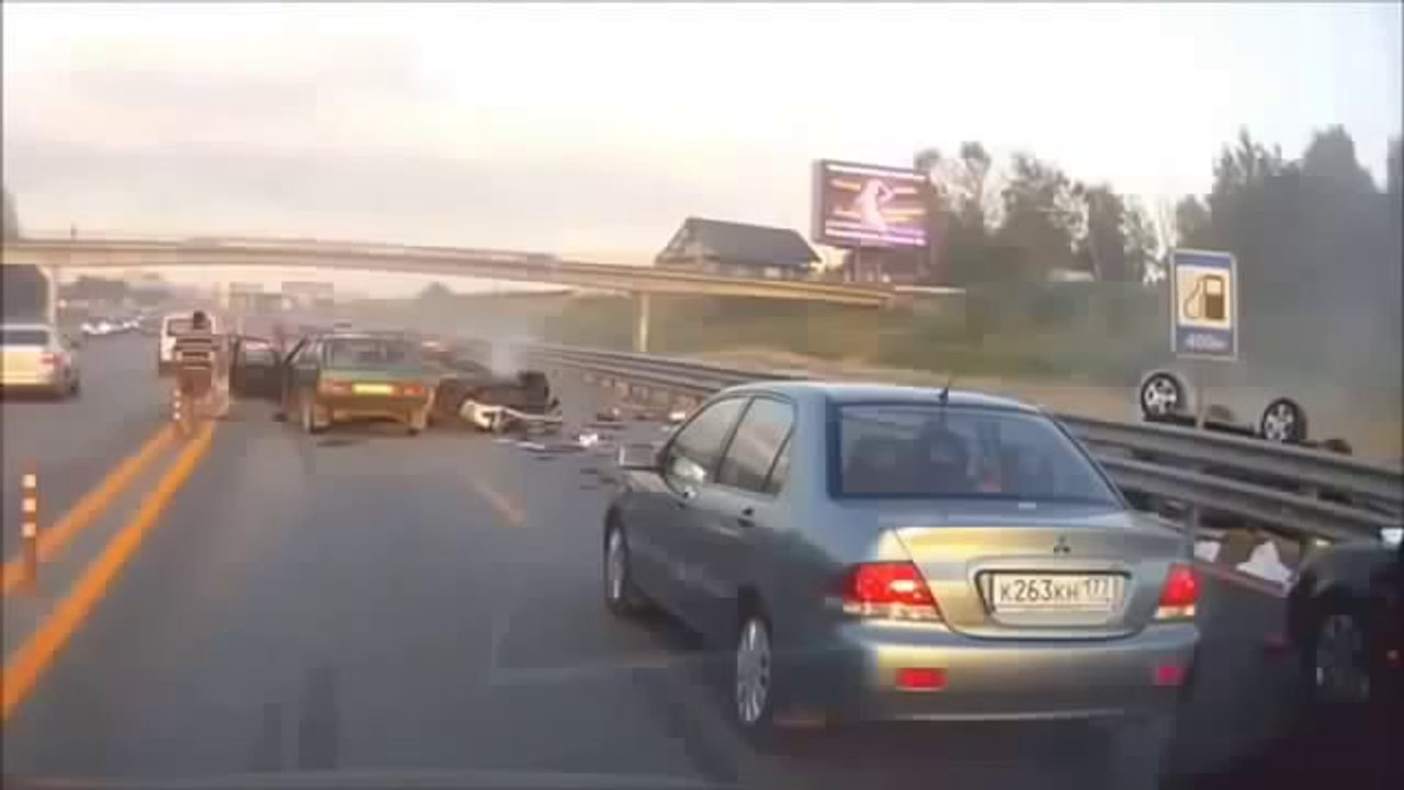 WORST ACCIDENT EVER WOMAN GETS TOSSED 20 METERS IN THE AIR Ohhhh