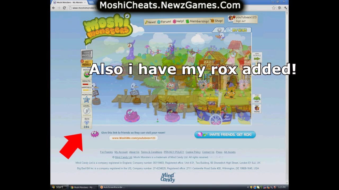 Moshi Monsters Cheats [Free Membership And Rox Codes]