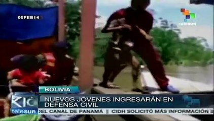 Jóvenes son llamados por ejército boliviano para apoyar a damnificados