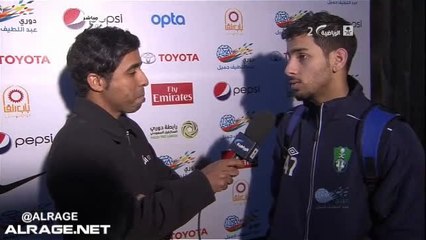 الأهلي - الرائد - تصريح الكابتن مصطفى بصاص - 14-02-06