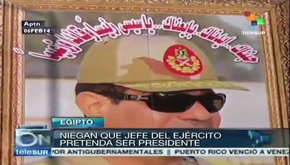 Desmiente ejército egipcio la postulación de Al-Sisi a la presidencia