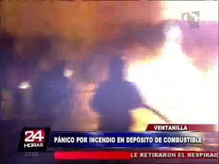 Incendio en depósito de aceite causó pánico en Ventanilla