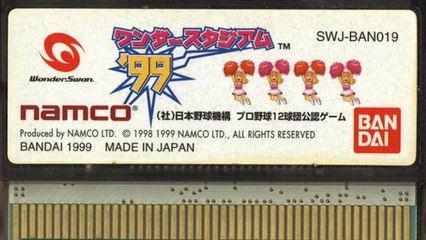 Classic Game Room - WONDER STADIUM '99 review for Bandai WonderSwan