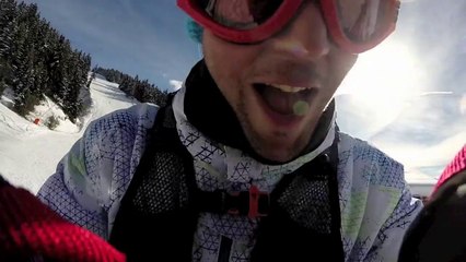 Nico et Mimi Session ski Megève 2014 - GoPro