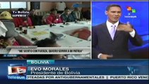 Morales relató a obreros de Bolivia pormenores de la Cumbre de CELAC