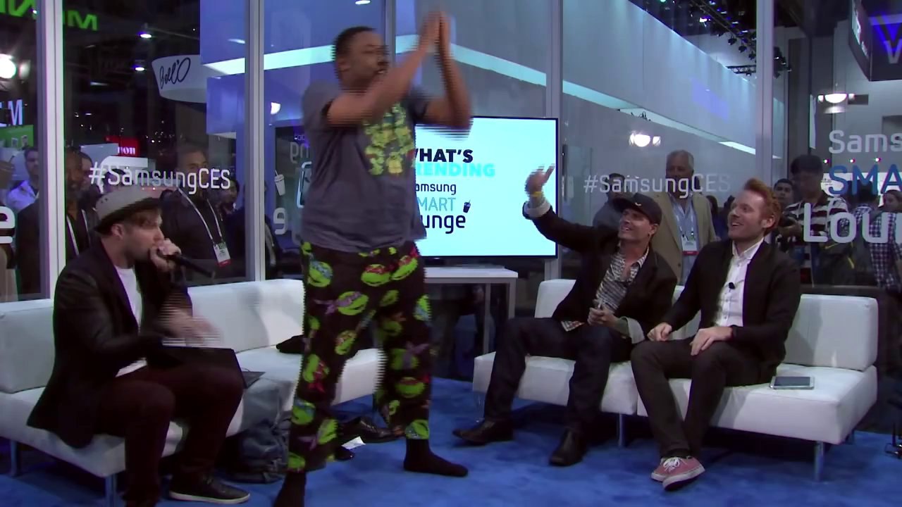 Andre Black Nerd Performs Ninja Rap for Vanilla Ice | What's Trending LIVE