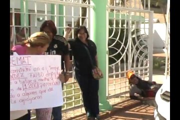 Ex empleados de la Alcaldía de lagunillas Protestan en Sedemat