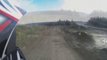KTM Dirt Bike Landing Accident