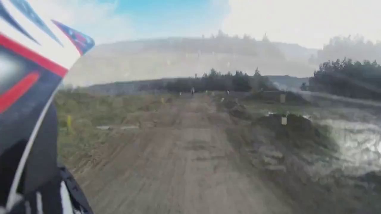 KTM Dirt Bike Landing Accident