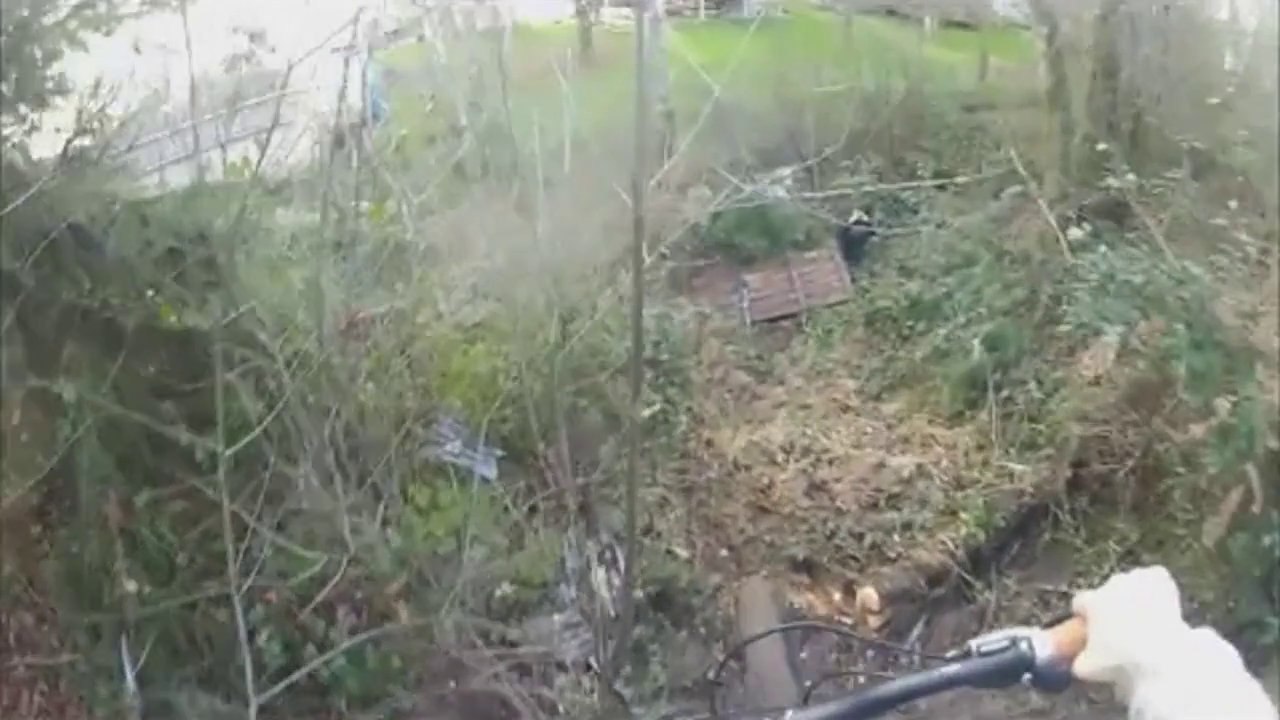 Biker Crashes While Attempting A Steep Drop