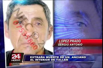 Policía investiga extraña muerte de vigilante en taller de Surquillo