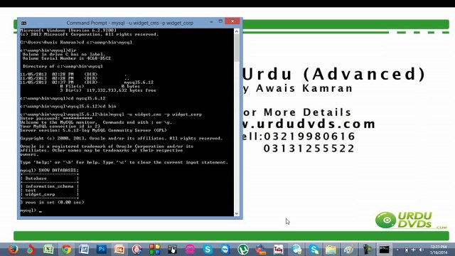 7. Advance PHP in urdu - How to log in to mysql as another user