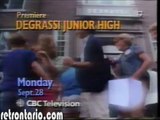 CBC Degrassi Jr High Series premiere January 1987