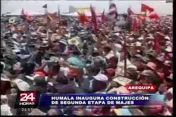 Arequipa: presidente Ollanta Humala inició obras del proyecto Majes Siguas II