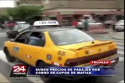 Trujillo: cobro de cupos obligó a transportistas a incrementar precio de pasajes