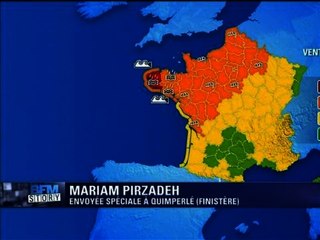 Tempête Qumeira: la situation est grave à Quimperlé - 06/02