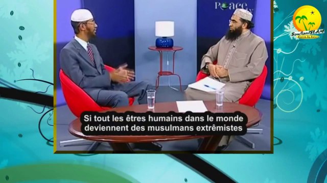 Bonne vidéo. Dr. Zakir Naik. Je suis un musulman extrimiste et je suis fier de l'être.