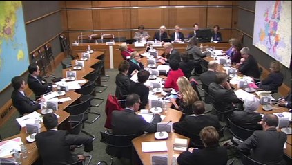 4 février 2014, Audition de Nicolas Hulot : Bertrand Pancher souligne l'exaspération générale des ONG face à l'incapacité de notre gouvernement  à atteindre les objéctifs écologiques fixés et dénonce un manque de stratégie d'ensemble