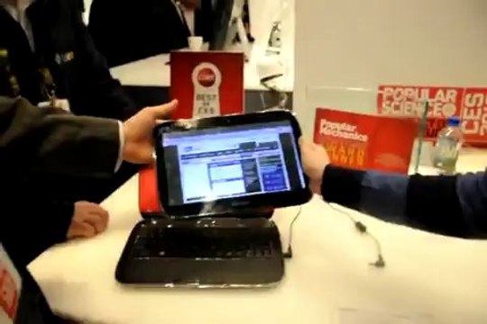 CES 2010- Ideapad U1 Hybrid Notebook Hands-on Demo