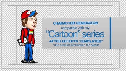Cartoon Walk Sequence Generator - Casual - After Effects Template