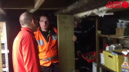 La cave du Bistrot des Halles inondée à Châteaulin