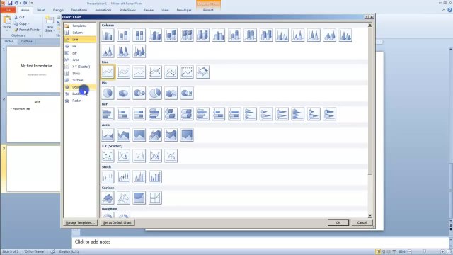 Lesson 18.1 Inserting Charts - MS PowerPoint Urdu and Hindi language by Microsoft Office Power Point 2010 free online video Training Tutorials