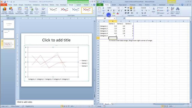 Lesson 18.2 Editing Chart Data - MS PowerPoint Urdu and Hindi language by Microsoft Office Power Point 2010 free online video Training Tutorials