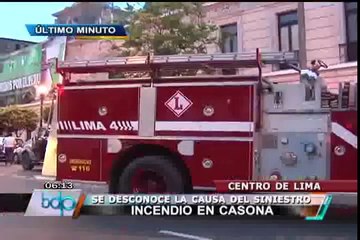 Cortocircuito habría provocado incendio registrado esta mañana en Paseo Colón (1/2)