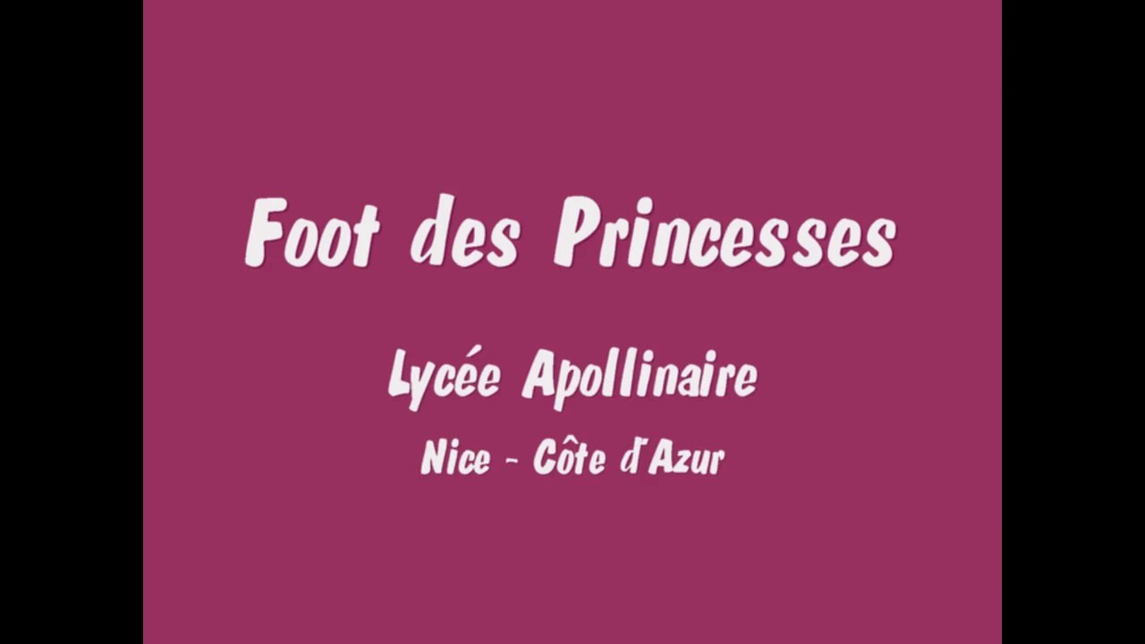 UNSS FFF Lycée Apollinaire Nice 2014