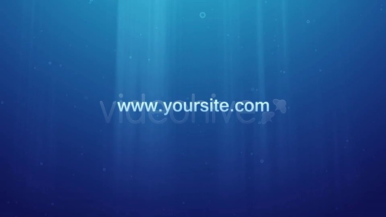 Underwater Logo Reveal and Dispersion - After Effects Template
