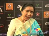 Asha Bhosle at gima awards with press on red carpet