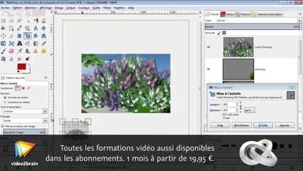 GIMP et SketchUp : Retouche d’un bâtiment en perspective : trailer | video2brain.com