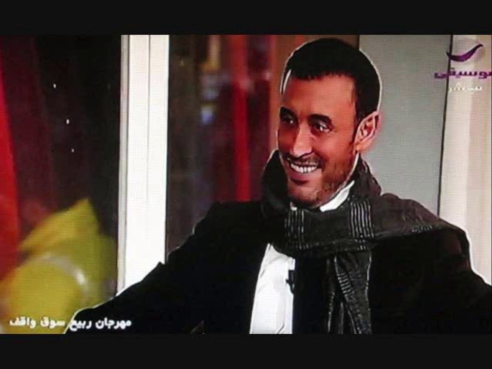 لقاء مع القيصر كاظم الساهر قبل الصعود الى مسرح مهرجان سوق واقف 2014