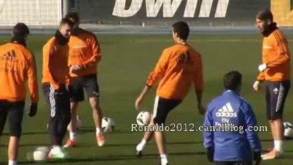 Real Madrid training this morning Cristiano Ronaldo Gareth Bale