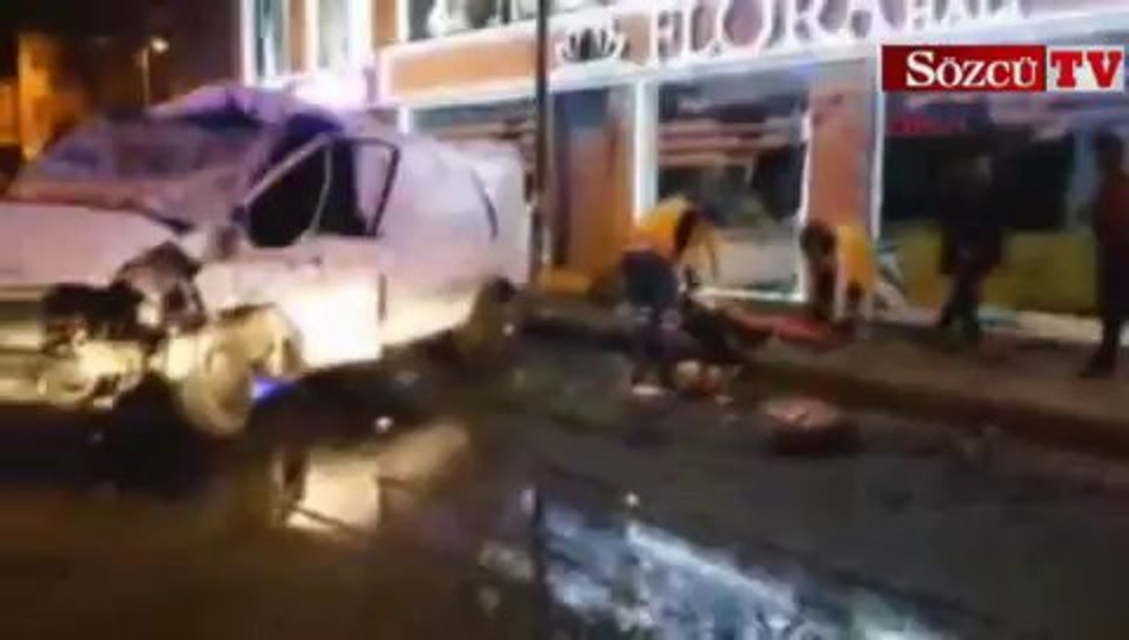 Küçükçekmece'deki inanılmaz kaza kamerada