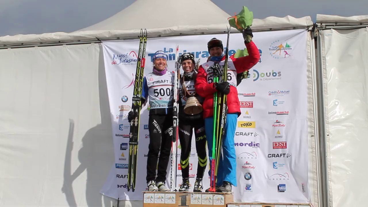 Le podium des skieuses