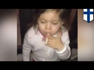 Finland toddler smoking video: Puffing two-year old gets parents worldwide fuming