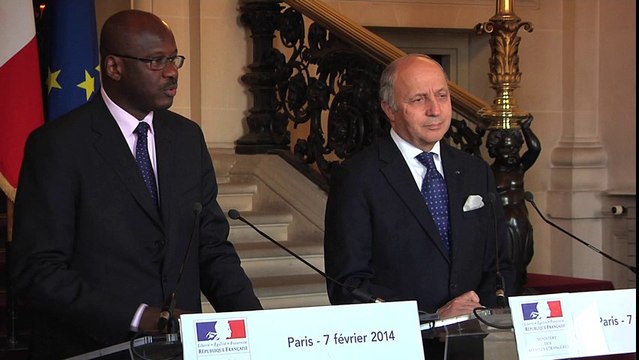 Mali - Entretien de Laurent Fabius avec Oumar Tatam Ly, Premier ministre du Mali (07/02/2014)
