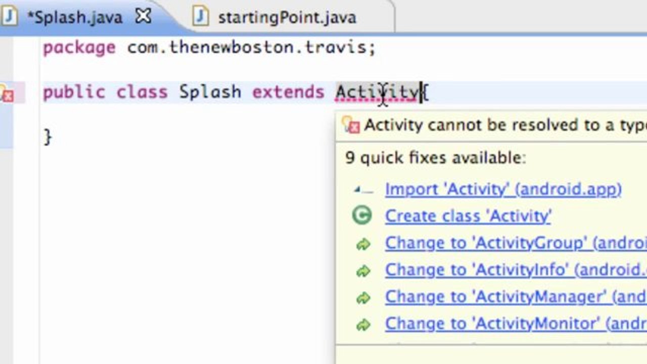 012 - Setting up an Activity and Using SetContent on Gegasoft