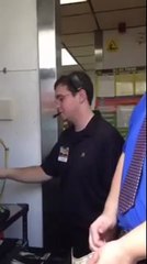 McDonald's employee sounds like a recording