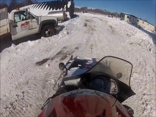 Snowmobile Jump Face Wash  GoPro HD Hero 2