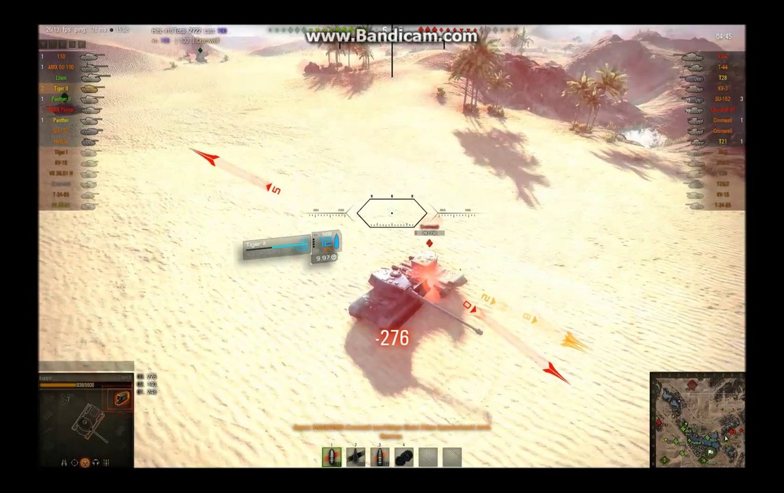 WOT gameplay - TigerII - 3200dmg - 3kills