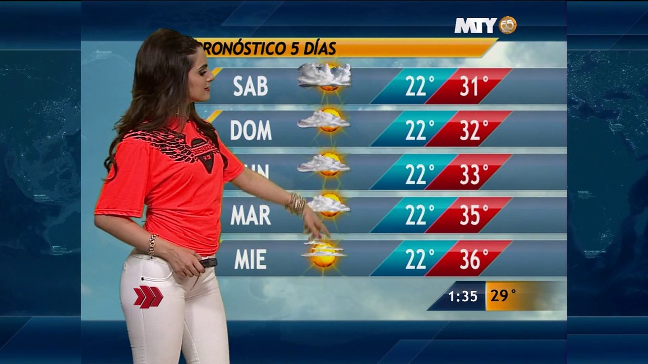 Fannia Lozano in enger weisser Jeans