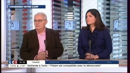 Raquel Garrido à "Choisissez  votre camp" sur LCI le  07/02/2014