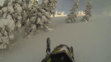 GoPro 3 Snowmobile Wipeout!